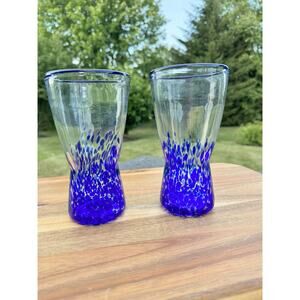 Block Basics 7" Blue Confetti Highball